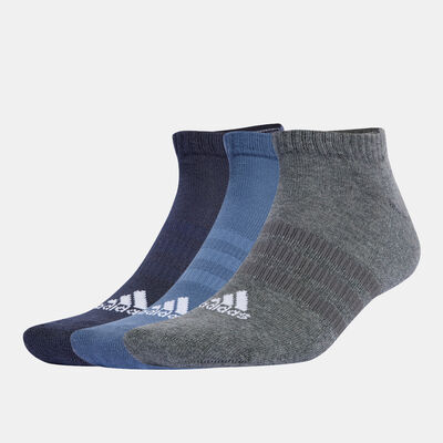adidas Men's Cushioned Low-Cut Socks (3 Pack) Multi