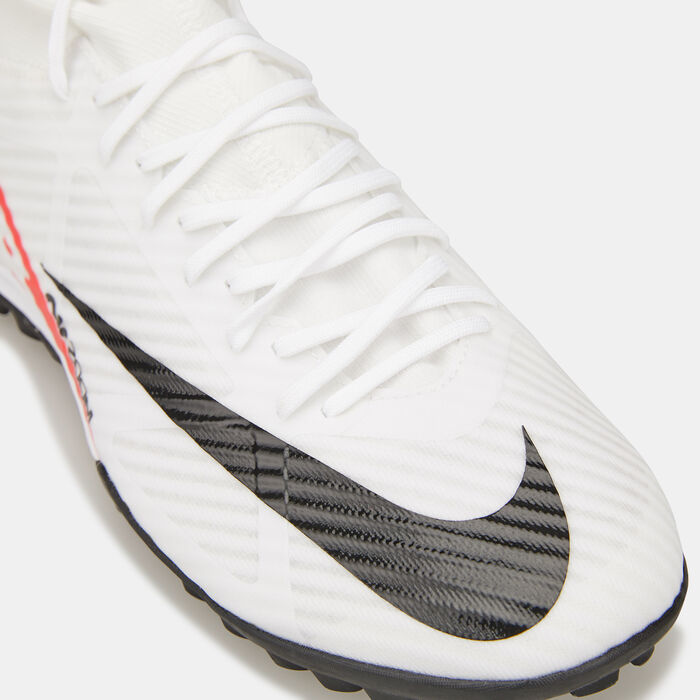 Nike Men's Mercurial Superfly 9 Academy Turf Ground Football Shoes White image number 4