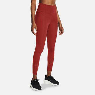 Under Armour Women's Launch Elite Ankle Running Leggings Orange
