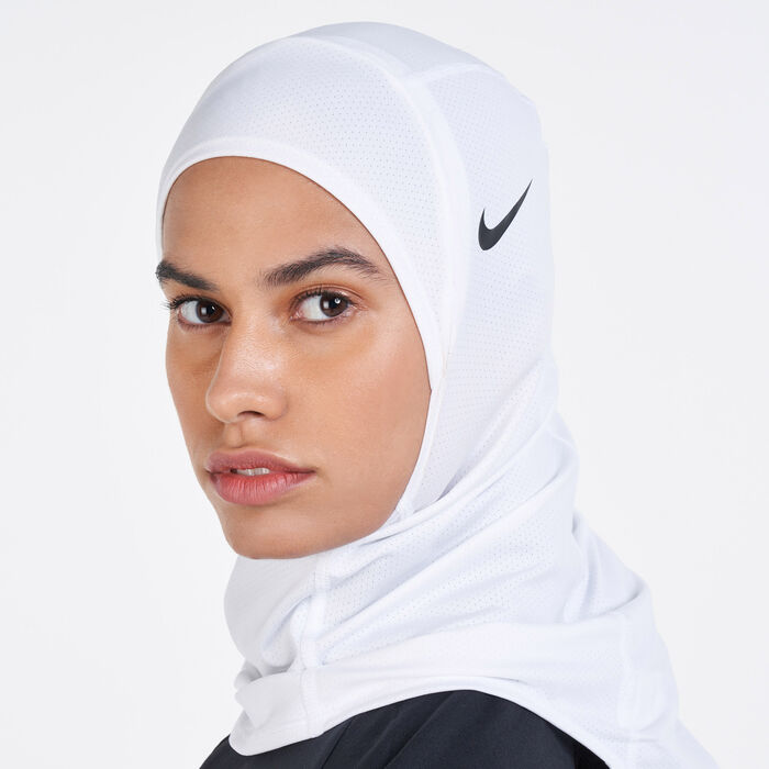 Nike Women's Pro 2.0 Hijab White image number 1