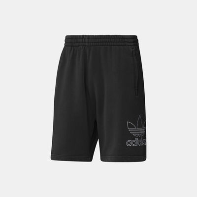 adidas Originals Men's Adicolor Outline Trefoil Shorts Black