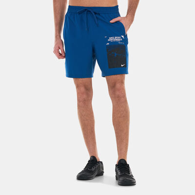 Nike Men's Form Dri-FIT Training Shorts Blue