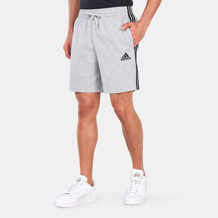 adidas Men's AEROREADY Essentials 3-Stripes Shorts Grey adidas Men's AEROREADY Essentials 3-Stripes Shorts Grey image number 0