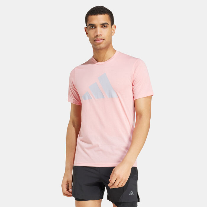 adidas Men's Train Essentials Feelready Logo Training T-Shirt Pink adidas Men's Train Essentials Feelready Logo Training T-Shirt Pink image number 0