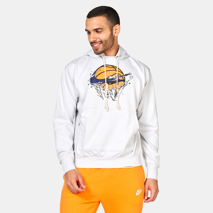 Nike Men's Standard Issue Dri-FIT Basketball Hoodie Grey Nike Men's Standard Issue Dri-FIT Basketball Hoodie Grey image number 0