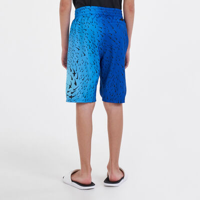 Nike Swim Kids' Shark Volley 8 Inch Swim Shorts yellow