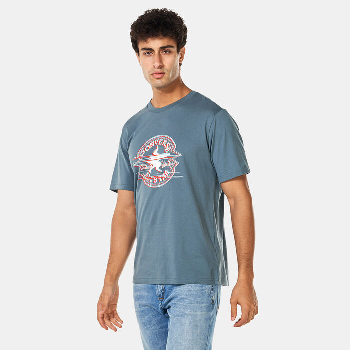 Converse Men's All Star Remix T-Shirt Blue Converse Men's All Star Remix T-Shirt Blue image number 0