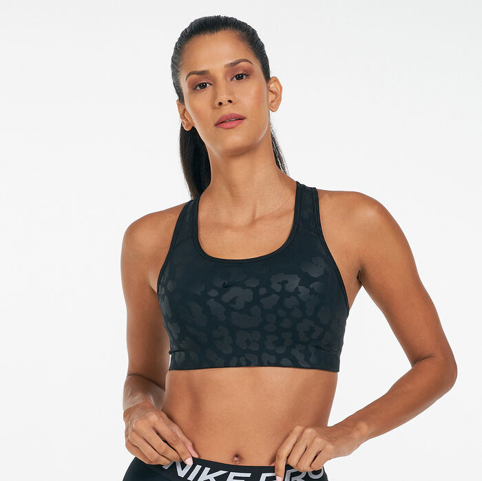 Nike Women's Dri-FIT Swoosh Sports Bra Black Nike Women's Dri-FIT Swoosh Sports Bra Black image number 0