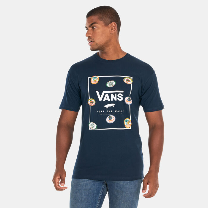 Vans Men's Classic Print Box T-Shirt Blue Vans Men's Classic Print Box T-Shirt Blue image number 0