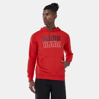 PUMA Men's Power Logo Hoodie Red