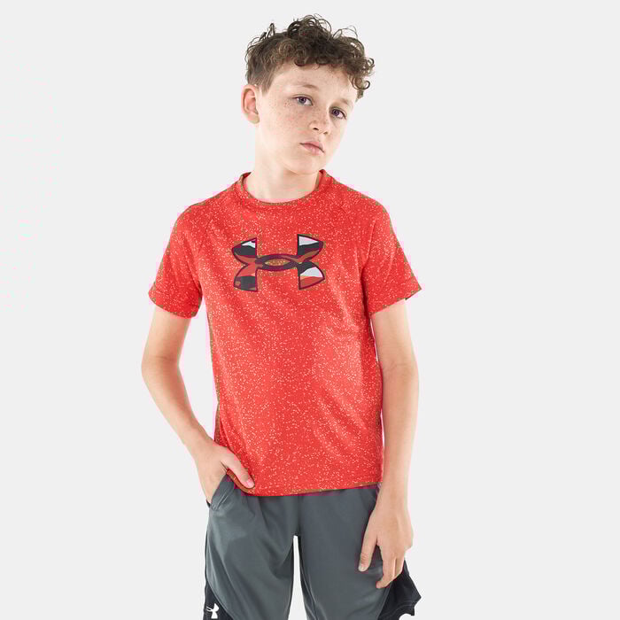 Under Armour Kids' UA Tech 2.0 Nova T-Shirt Red Under Armour Kids' UA Tech 2.0 Nova T-Shirt Red image number 0