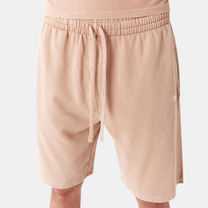 New Era Men's Washed Logo Shorts Orange image number 2