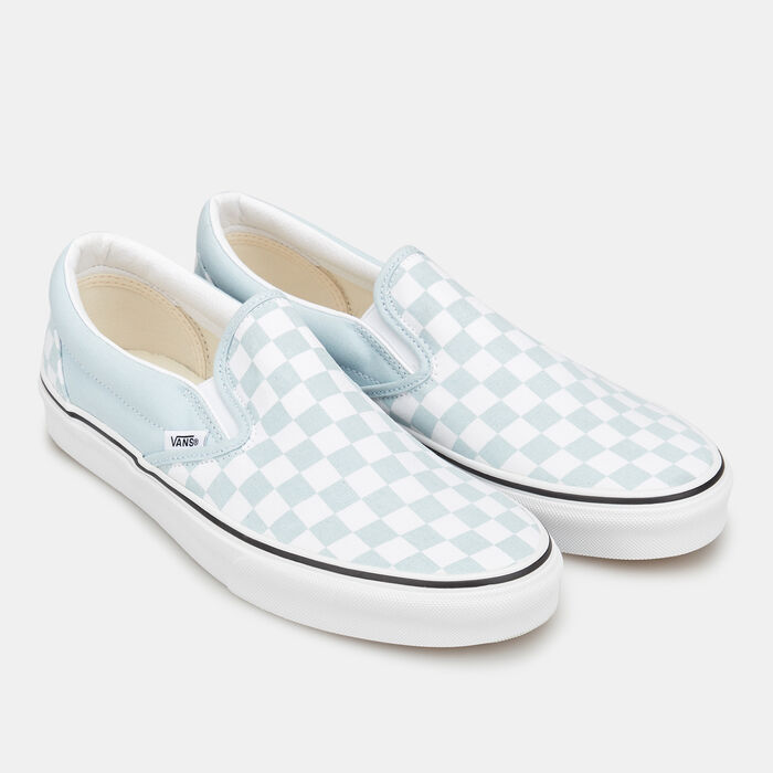 Vans Checkerboard Classic Slip-On Unisex Shoe Blue Vans Checkerboard Classic Slip-On Unisex Shoe Blue image number 1
