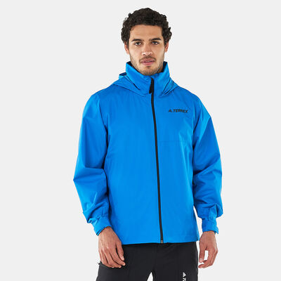 adidas Men's Terrex Multi RAIN.RDY Two-Layer Rain Jacket Blue