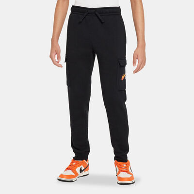 Nike Kids' Sportswear Fleece Graphic Cargo Trousers Black Nike Kids' Sportswear Fleece Graphic Cargo Trousers Black