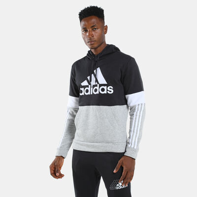 adidas Men’s Essential Fleece Colorblock Sweatshirt Black