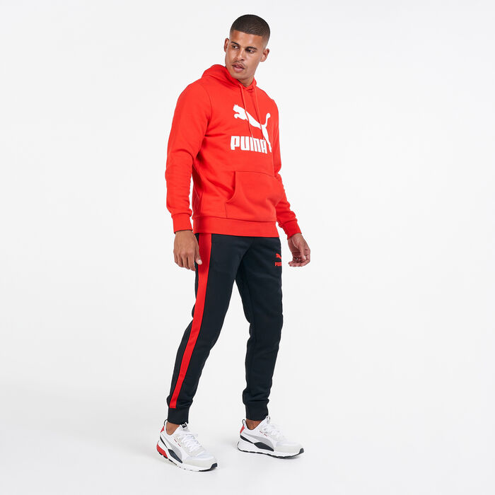 PUMA Men's Classics Logo Hoodie Red image number 2