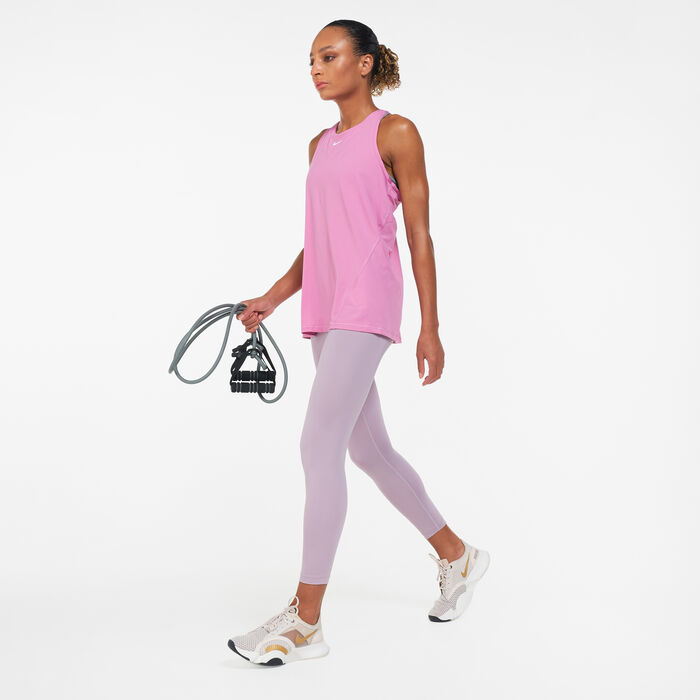 Nike Women's 7/8 Yoga Leggings Purple image number 2