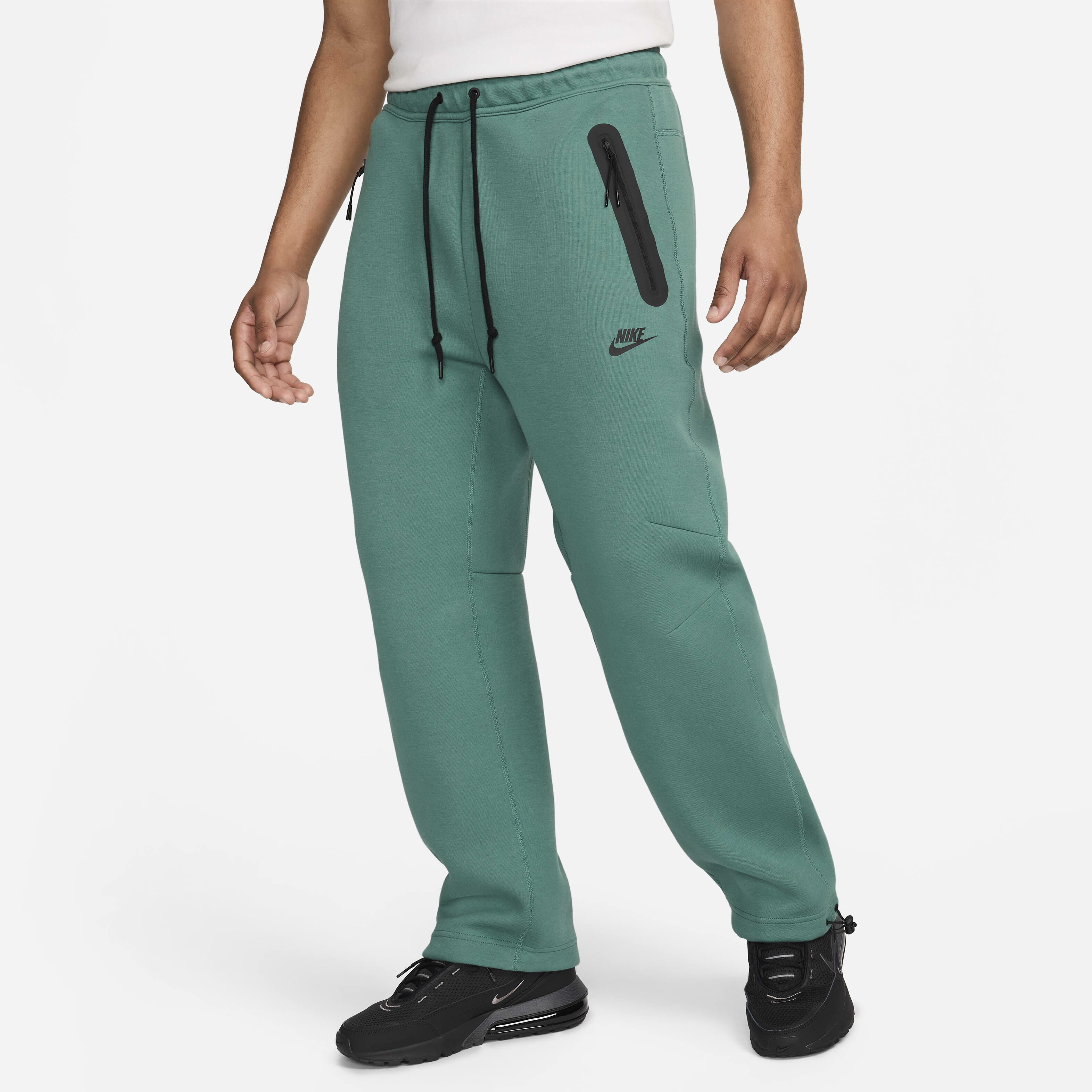 Men s Sportswear Tech Fleece Open Hem Tracksuit Bottoms Green Nike in Qatar SSS