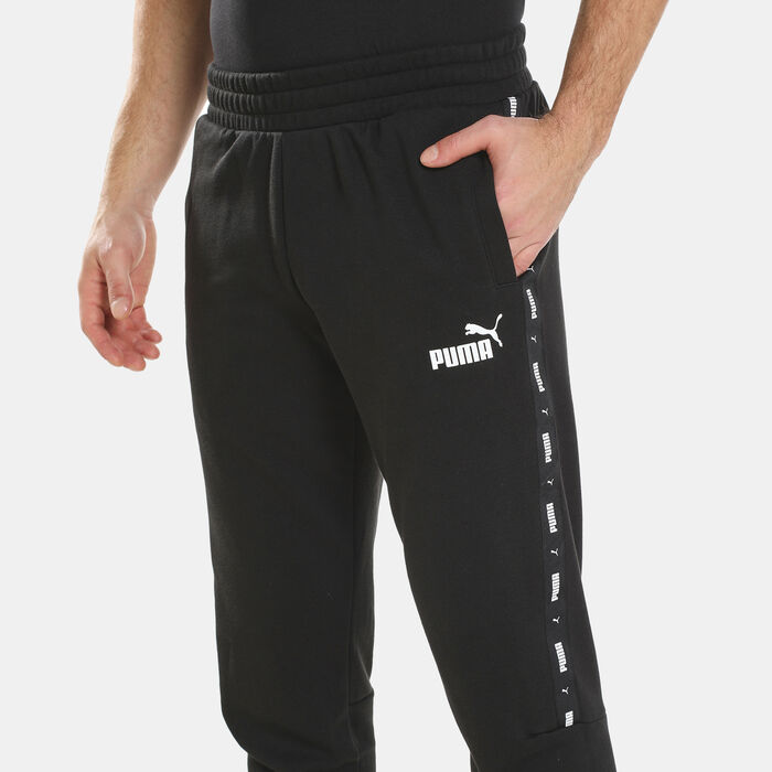 PUMA Men's Essentials+ Tape Sweatpants Black PUMA Men's Essentials+ Tape Sweatpants Black image number 3