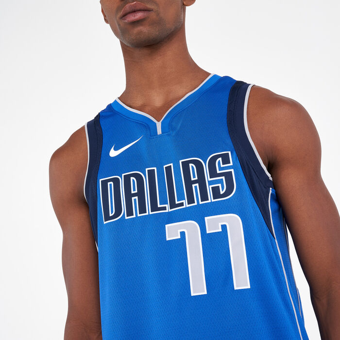 Jordan Men's NBA Dallas Mavericks Luka Dončić Icon Edition Swingman Jersey Blue Jordan Men's NBA Dallas Mavericks Luka Dončić Icon Edition Swingman Jersey Blue image number 3