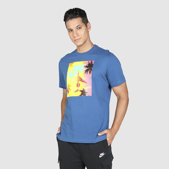 Nike Men's Sportswear Air Photo T-Shirt Blue Nike Men's Sportswear Air Photo T-Shirt Blue image number 0