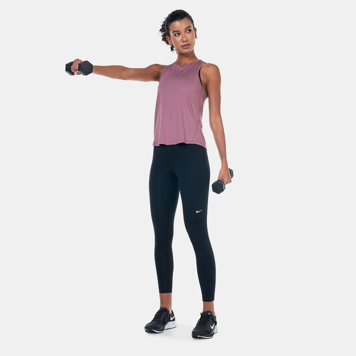 Nike Women's Pro 365 Mid-Rise Leggings Black image number 2