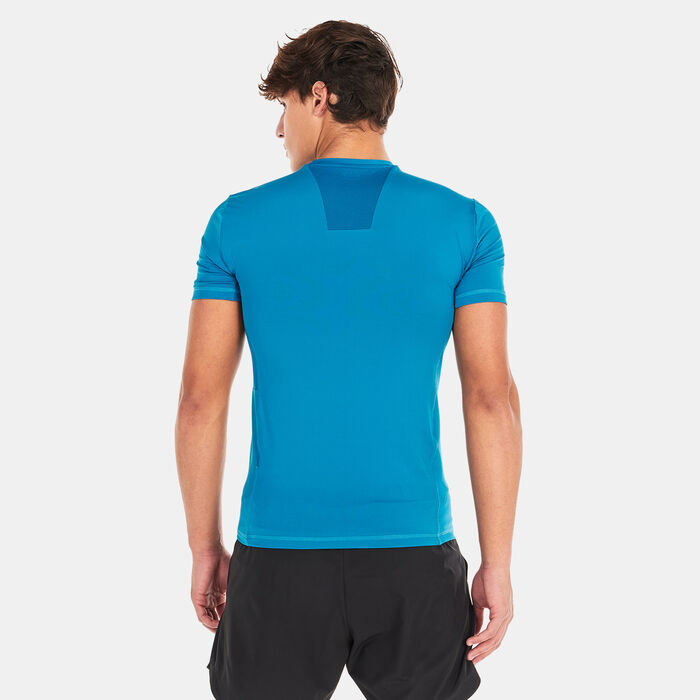 EA7 Emporio Armani Men's Vigor7 Training T-Shirt Blue EA7 Emporio Armani Men's Vigor7 Training T-Shirt Blue image number 1