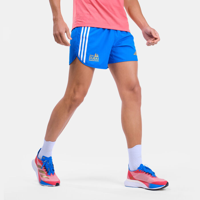 adidas Men's Dubai Marathon Runners Shorts Blue image number 0
