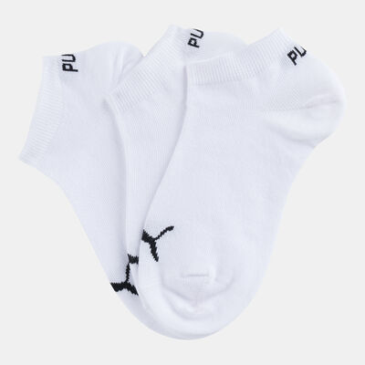 PUMA Kids' Invisible Socks (3-Pairs) Black
