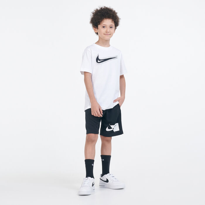 Nike Kids' Sportswear Swoosh T-Shirt White image number 2