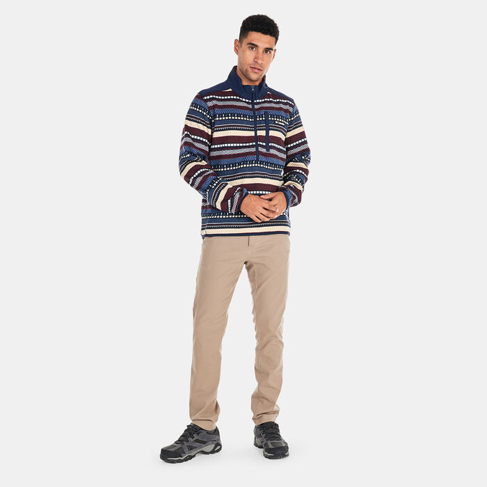 Columbia Men's Sweater Weather™ II Printed Fleece Half-Zip Jacket Blue image number 2