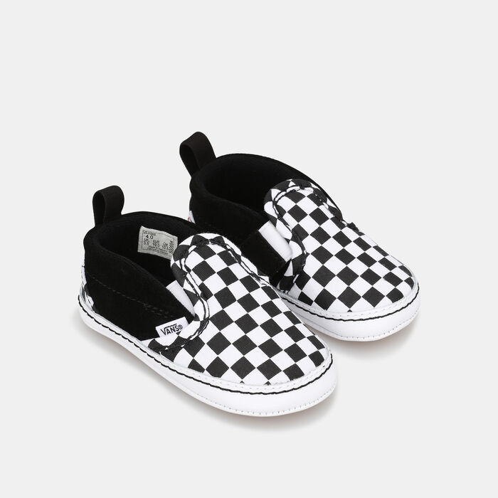 Vans Kids' Checker Slip-On V Crib Unisex Shoe (Baby & Toddler) Multi Vans Kids' Checker Slip-On V Crib Unisex Shoe (Baby & Toddler) Multi image number 1