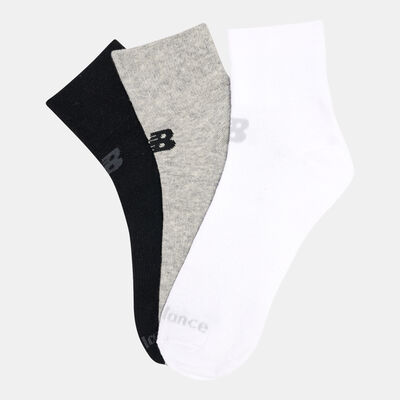 New Balance Performance Flat Knit Ankle Socks (3 Pack) White