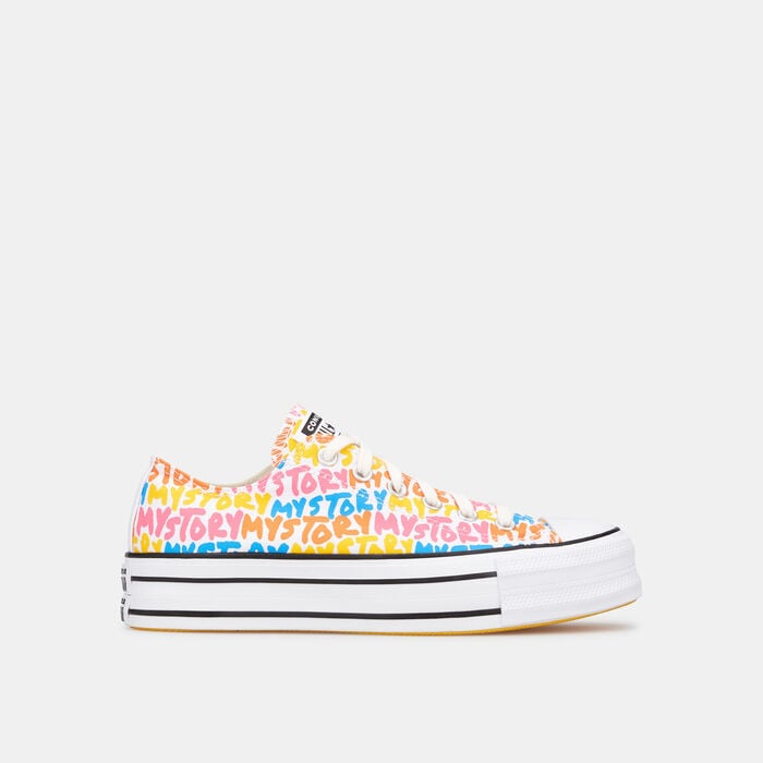 Converse Kids' My Story Platform Chuck Taylor All Star Shoe White Converse Kids' My Story Platform Chuck Taylor All Star Shoe White image number 0