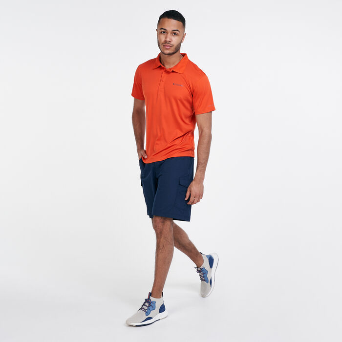 Columbia Men's Zero Rules™ Polo T-Shirt Orange Columbia Men's Zero Rules™ Polo T-Shirt Orange image number 2