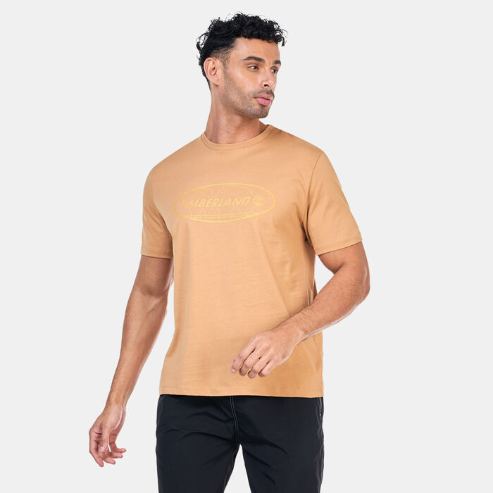 Timberland Men's Graphic Print T-Shirt Gold Timberland Men's Graphic Print T-Shirt Gold image number 0
