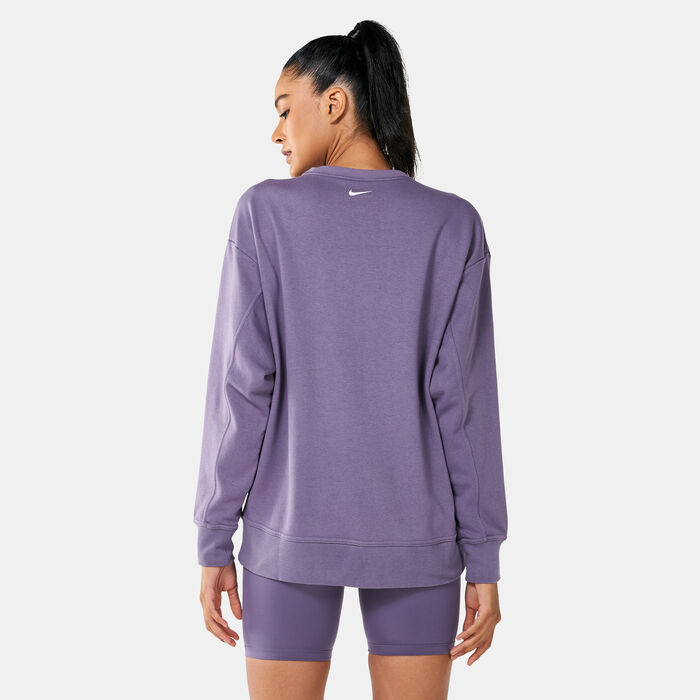 Nike Women's Dri-FIT Get Fit Sweatshirt Purple Nike Women's Dri-FIT Get Fit Sweatshirt Purple image number 1