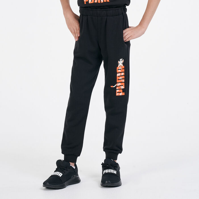 PUMA Kids' Paw Pants Black PUMA Kids' Paw Pants Black image number 0