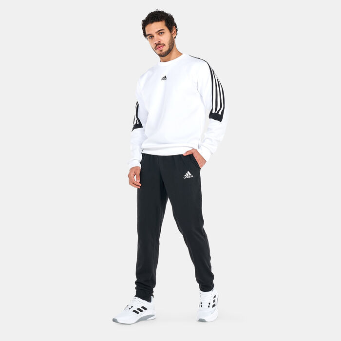 adidas Men’s Essentials Single Jersey Tapered Cuff Pants Black adidas Men’s Essentials Single Jersey Tapered Cuff Pants Black image number 2