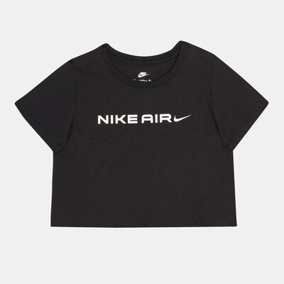 Nike Kids' Sportswear Cropped Air T-Shirt Black Nike Kids' Sportswear Cropped Air T-Shirt Black
