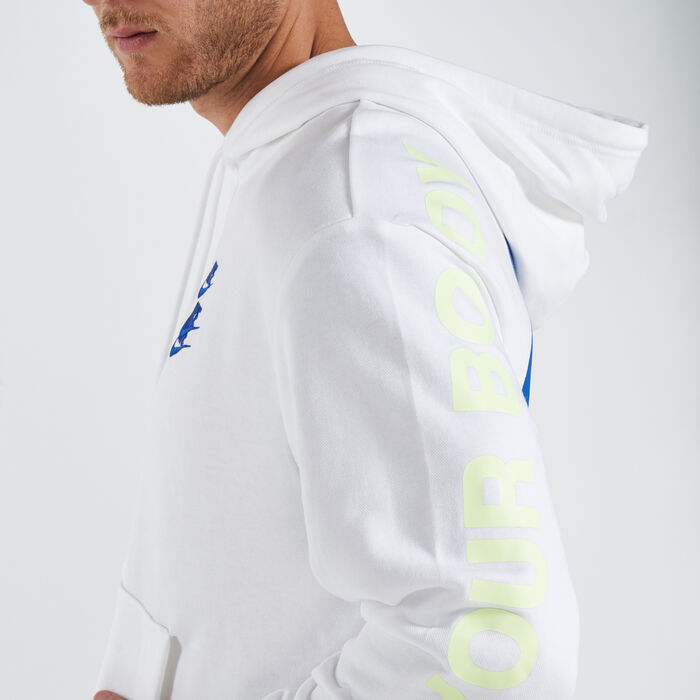 Nike Men's Sportwear World Tour Pullover Hoodie White Nike Men's Sportwear World Tour Pullover Hoodie White image number 3
