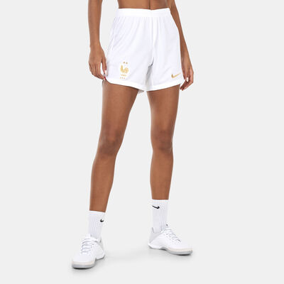 Nike Women's France Dri-FIT Stadium Home Shorts - 2022 White Nike Women's France Dri-FIT Stadium Home Shorts - 2022 White