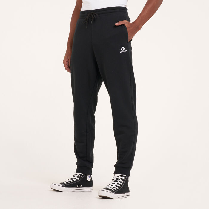 Converse Men's Embroidered Star Chevron FT Joggers Black Converse Men's Embroidered Star Chevron FT Joggers Black image number 0