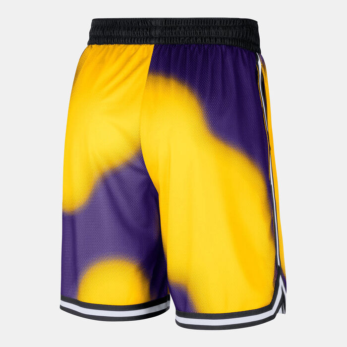 Nike Men's NBA Los Angeles Lakers DNA CTS Basketball Shorts yellow Nike Men's NBA Los Angeles Lakers DNA CTS Basketball Shorts yellow image number 1