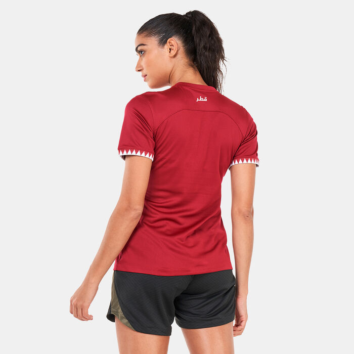 Nike Women's Qatar Dri-FIT Stadium Home Jersey – 2022 Maroon Nike Women's Qatar Dri-FIT Stadium Home Jersey – 2022 Maroon image number 1