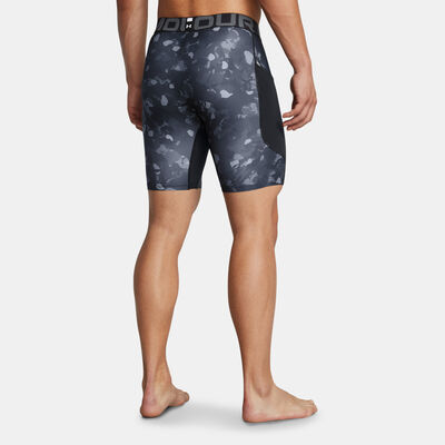 Under Armour Men's HeatGear Printed Training Compression Shorts Black