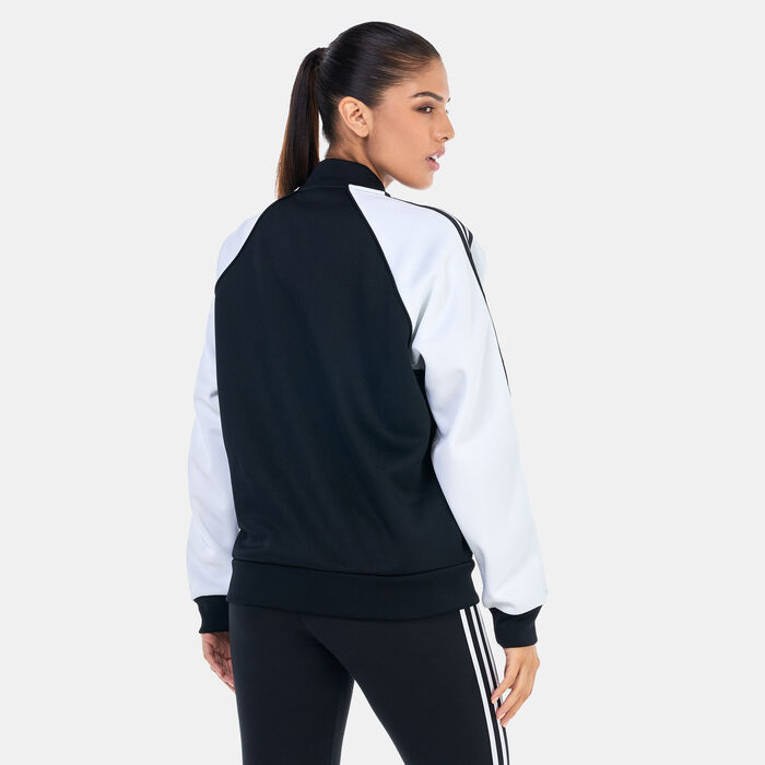 adidas Originals Women's Classics Oversized SST Track Top Black image number 1