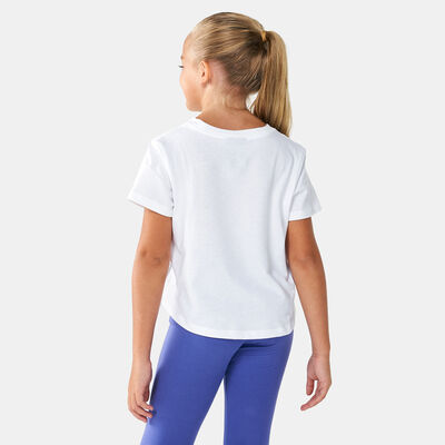 Nike Kids' Sportswear Repeat Cropped T-Shirt White