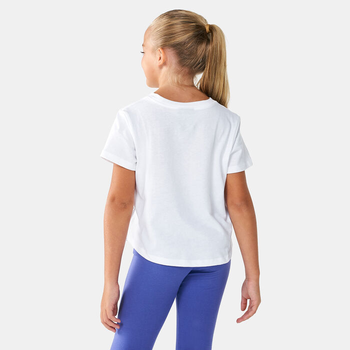 Nike Kids' Sportswear Repeat Cropped T-Shirt White Nike Kids' Sportswear Repeat Cropped T-Shirt White image number 1